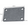 Blacha montażowa 100x70x4mm (surowa)
